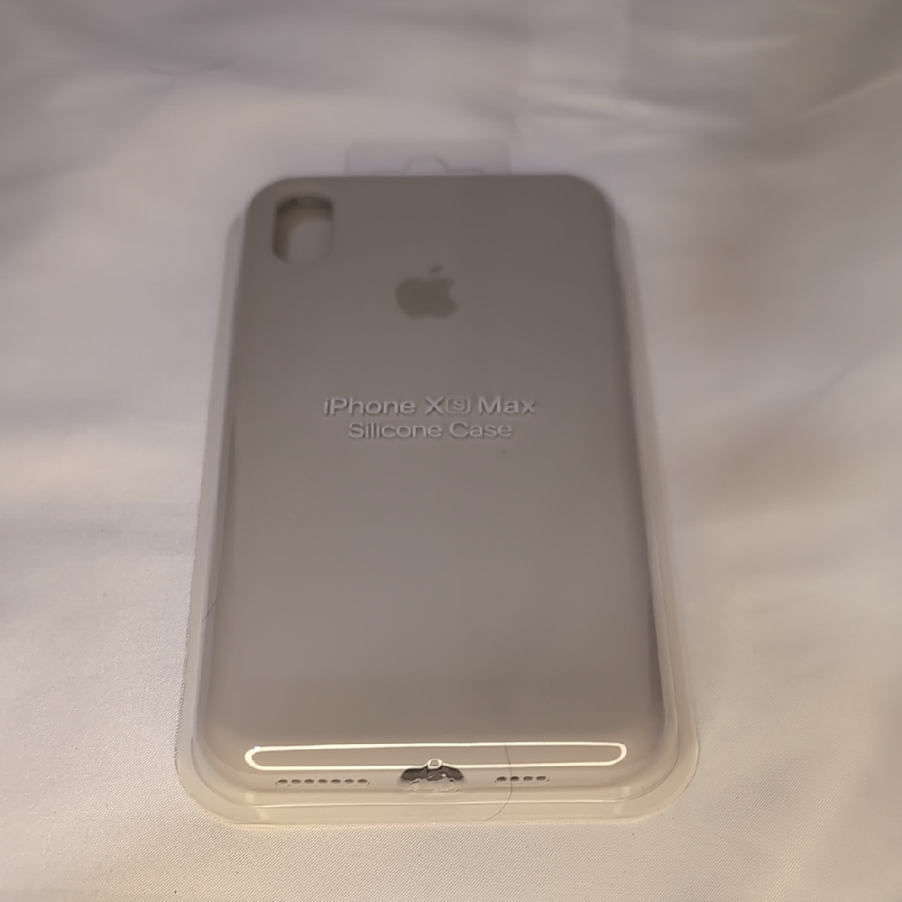 Apple iPhone XS Max Silicone Cover - Light Gray